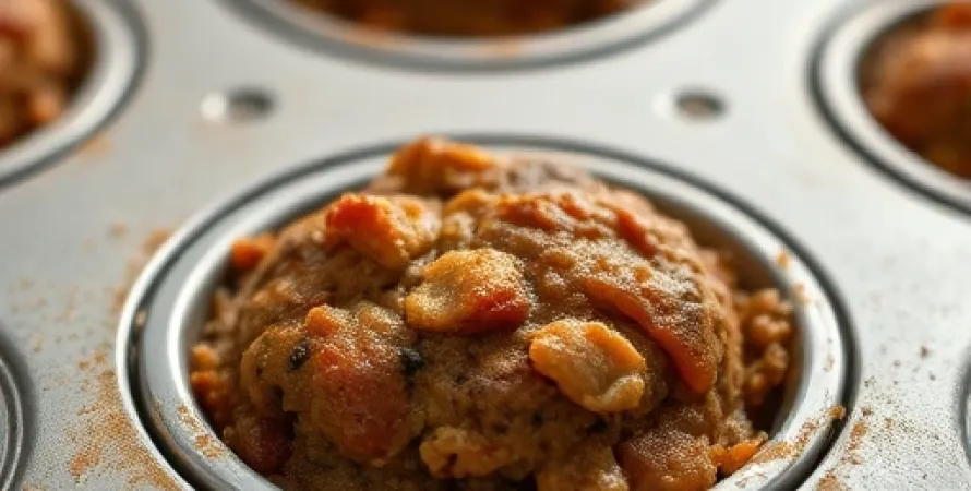 Cake de viande en moule à muffin