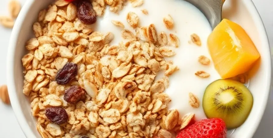 Petit déjeuner aux céréales