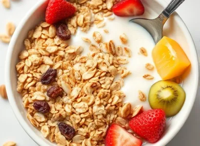 Petit déjeuner aux céréales