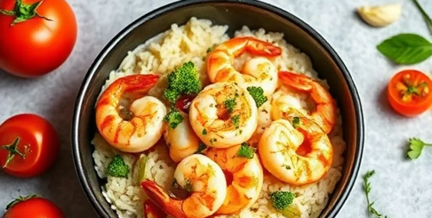 Crevettes épicées au lait de coco