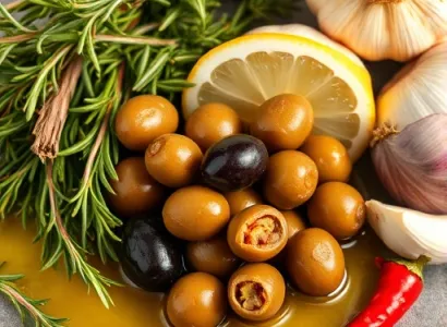 Olives au thym et rosemary