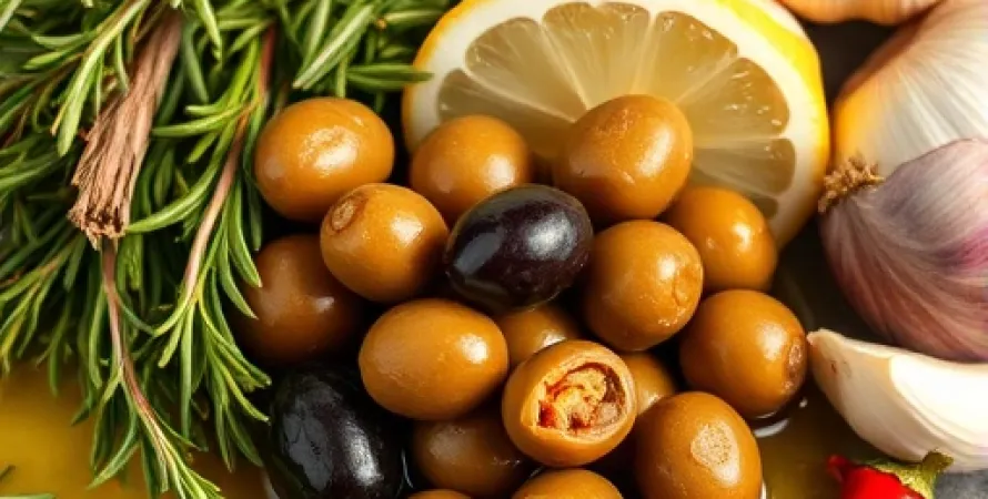 Olives au thym et rosemary