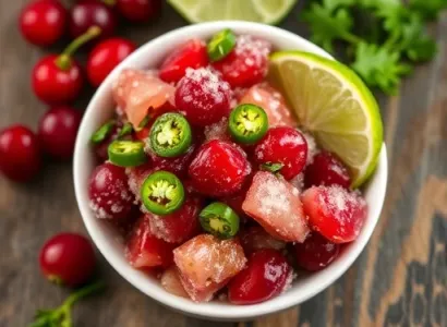Relish de cranberry et jalapeno