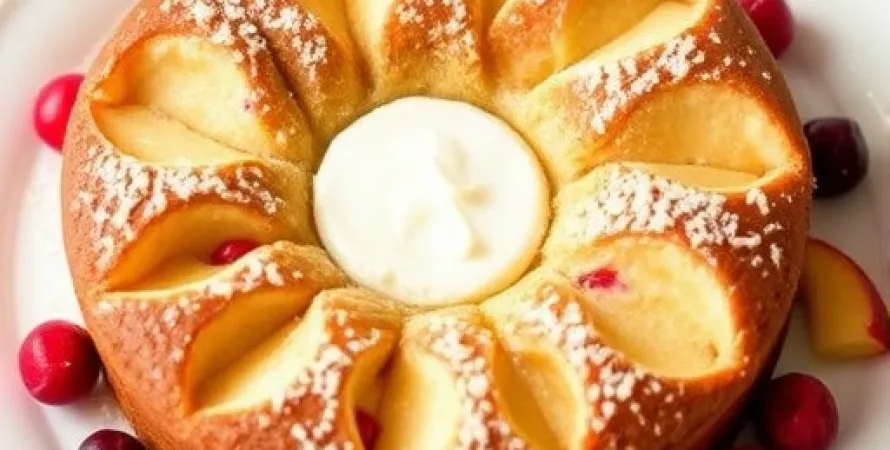 Pain aux pommes et cranberries