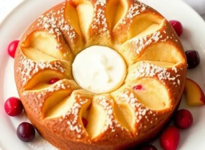 Pain aux pommes et cranberries