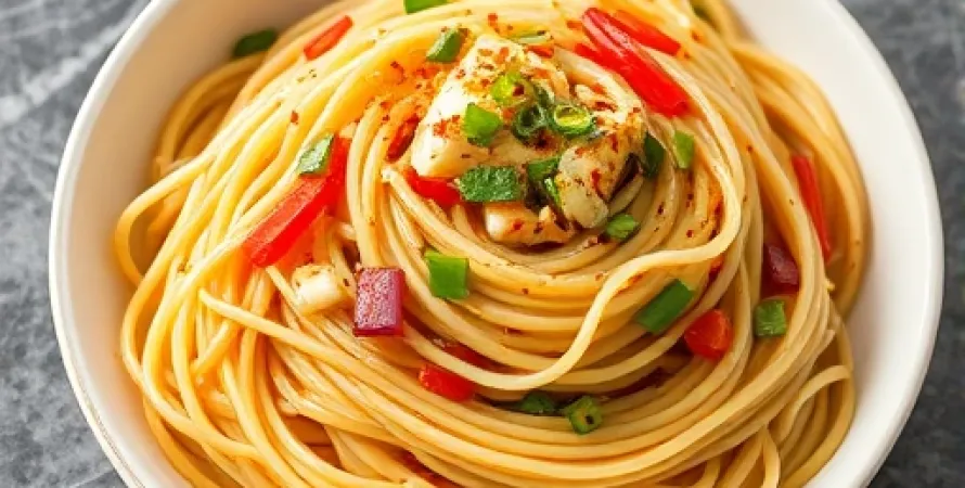 Salade de spaghettis asiatique