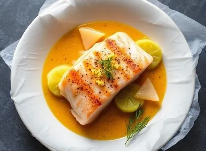 Saumon au moutard de Dijon