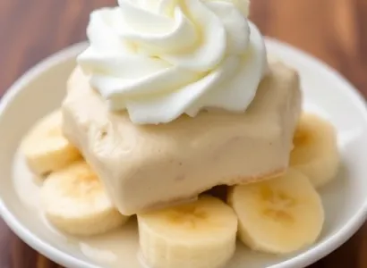 Pudding de banane au lait réduit