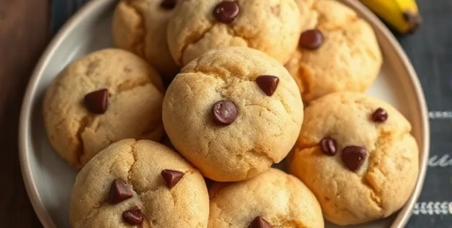 Cookies au beurre de cacahuètes et banane