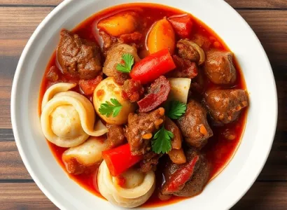 Goulash Hongrois au Vin Rouge