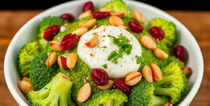Salade de brocolis à la cranberry