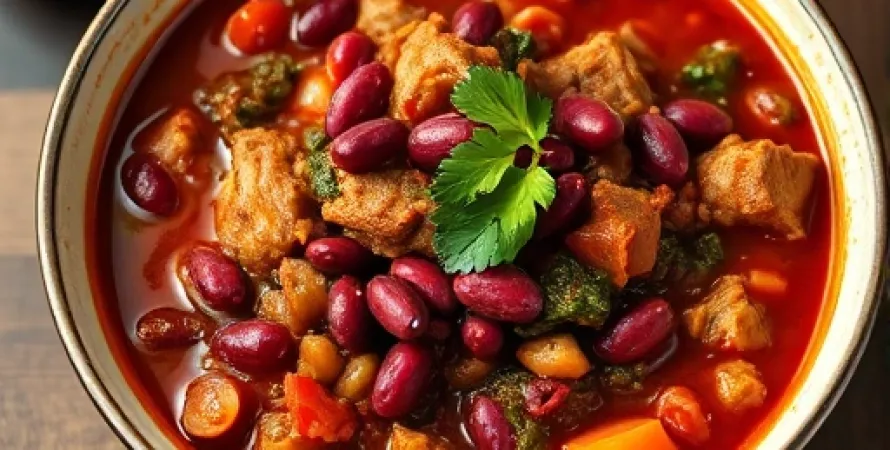 Chili de porc aux verts