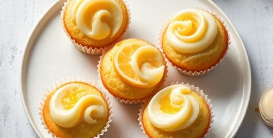 Muffins au citron et fromage à la crème
