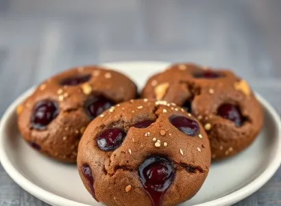 Biscuits aux cerises et au chocolat