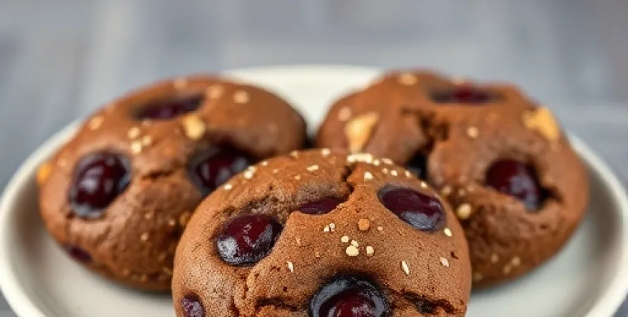 Biscuits aux cerises et au chocolat