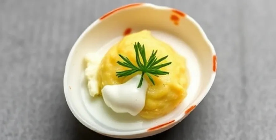 Oeufs de caille au bouquet d'aneth