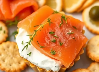 Saumon fumé et crème fraîche