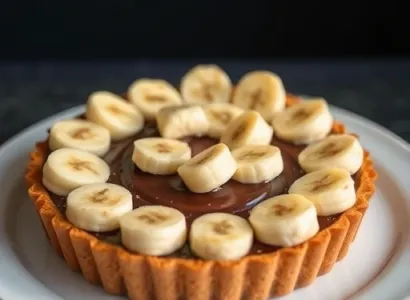 Tarte aux bananes et au chocolat