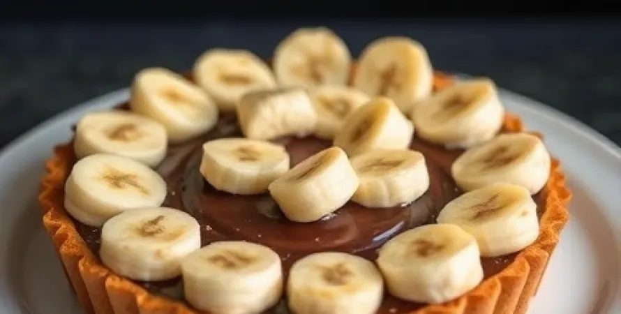 Tarte aux bananes et au chocolat
