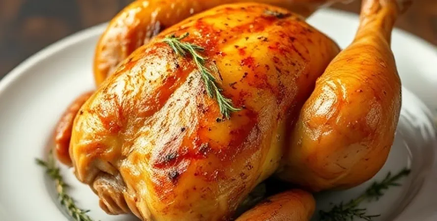 Poulet rôti au thym