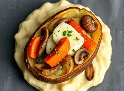 Pommes de terre farcies aux légumes