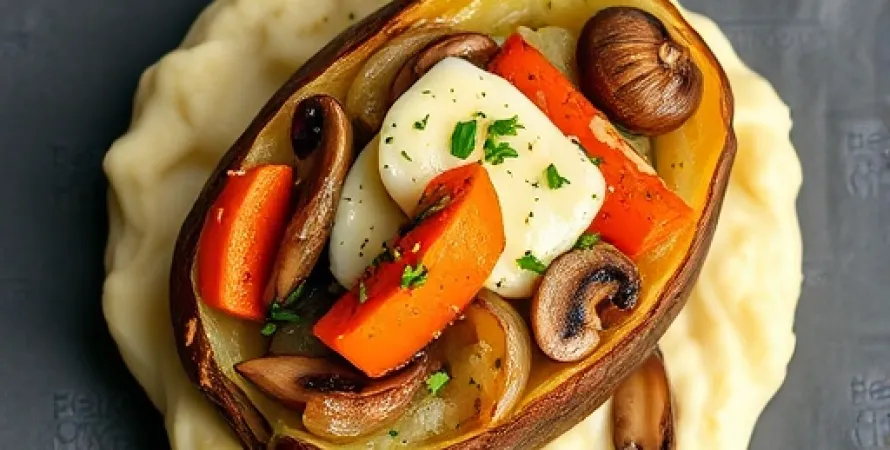 Pommes de terre farcies aux légumes