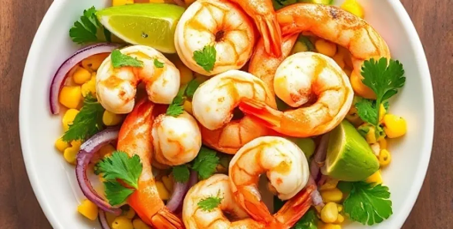 Crevettes froides à l'avocat