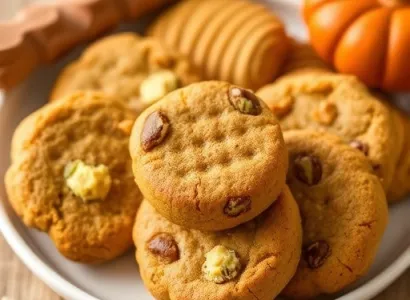 Biscuits au beurre de pistache et courge