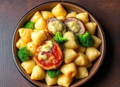 Casserole de pâtes au fromage et poulet
