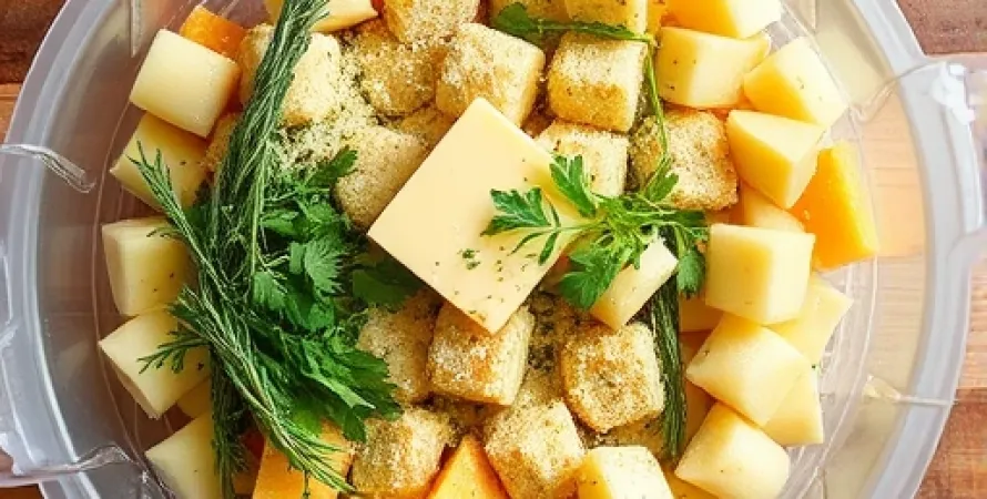 Beurre au parmesan et aux herbes
