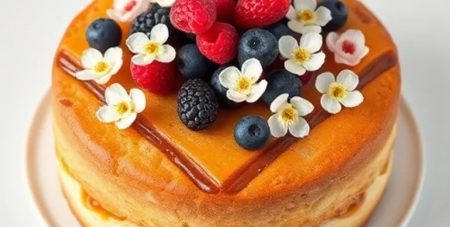 Gâteau aux fleurs de certaines baies