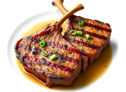 Côtes d'agneau au gril