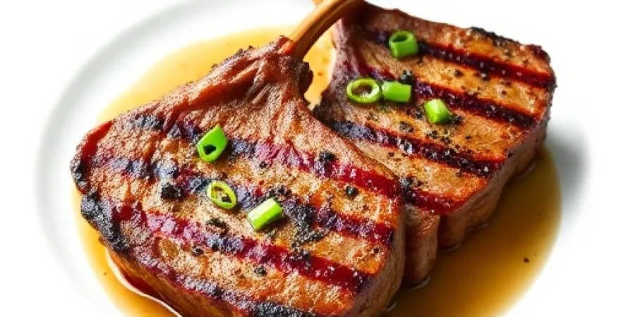 Côtes d'agneau au gril