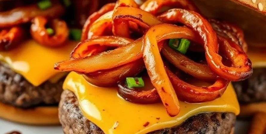 Burgers Teriyaki aux Oignons