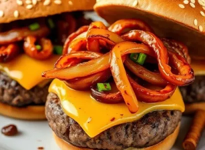 Burgers Teriyaki aux Oignons