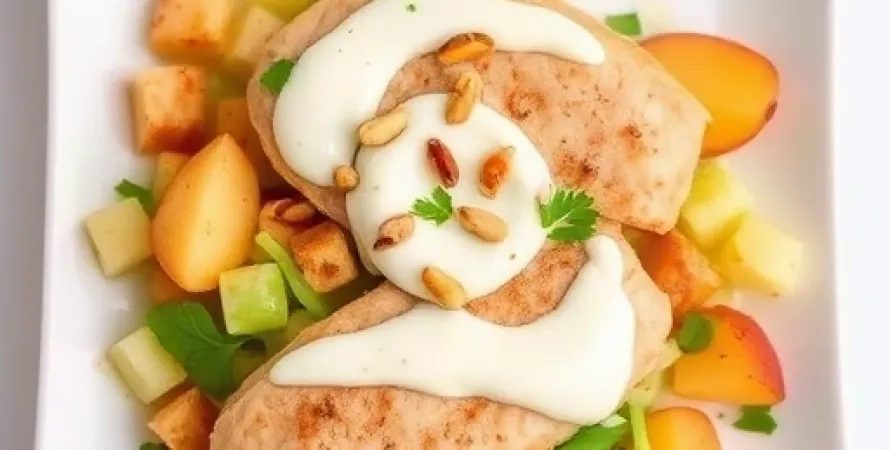 Salade crémeuse aux pommes