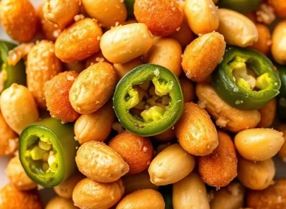 Croustillant de piment jalapeno et arachides