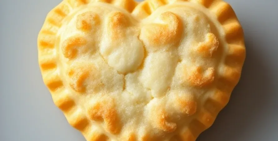 Biscuit au beurre en forme de coeur