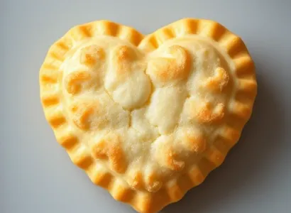 Biscuit au beurre en forme de coeur
