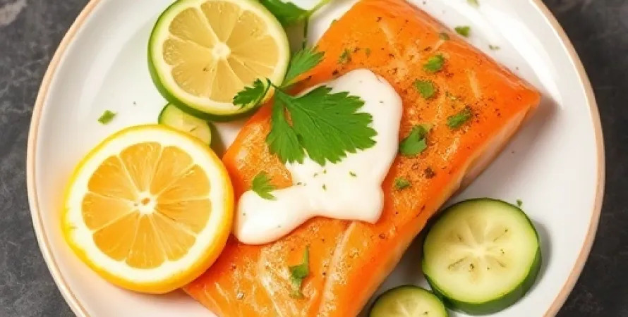 Saumon au citron et au coriandre