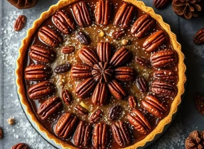 Tarte aux pecans au Kahlua et chocolat