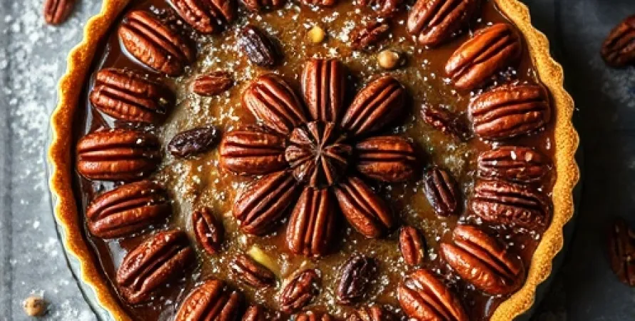 Tarte aux pecans au Kahlua et chocolat