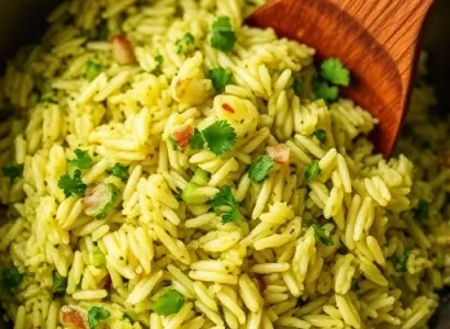 Riz vert mexicain