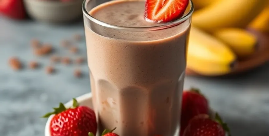 Smoothie Chocolat Fraises