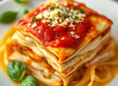 Lasagne de poulet aux herbes