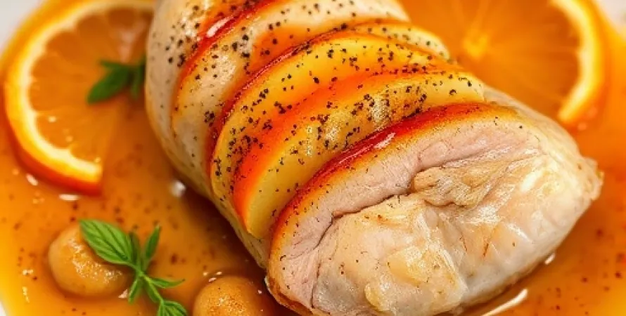 Poulet au sirop d'orange