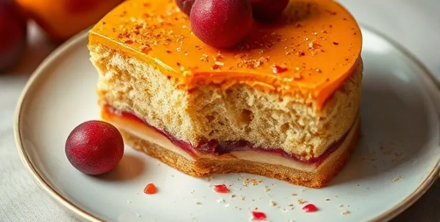 Gâteau de pêches