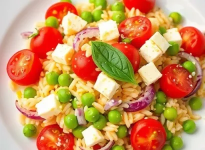 Salade d'orzo frais