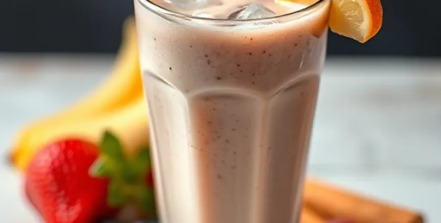 Smoothie au lait evaporé