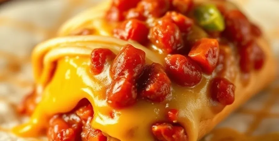 Burrito au fromage et au chili